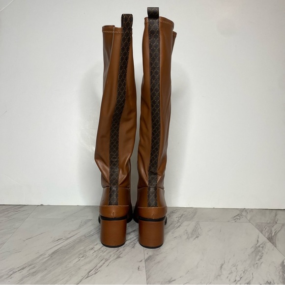 Sarto Franco Sarto Figaro Brown Square Toe Tall Boot 7 1/2 M - Picture 3 of 16